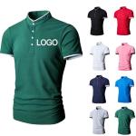 Customized Cotton Polyester Polo Shirts for Casual Daily Life Knitted Fabric