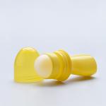 Yellow Color Perfume Oil Roll On Bottles 45ml Empty Plastic For Deodorant