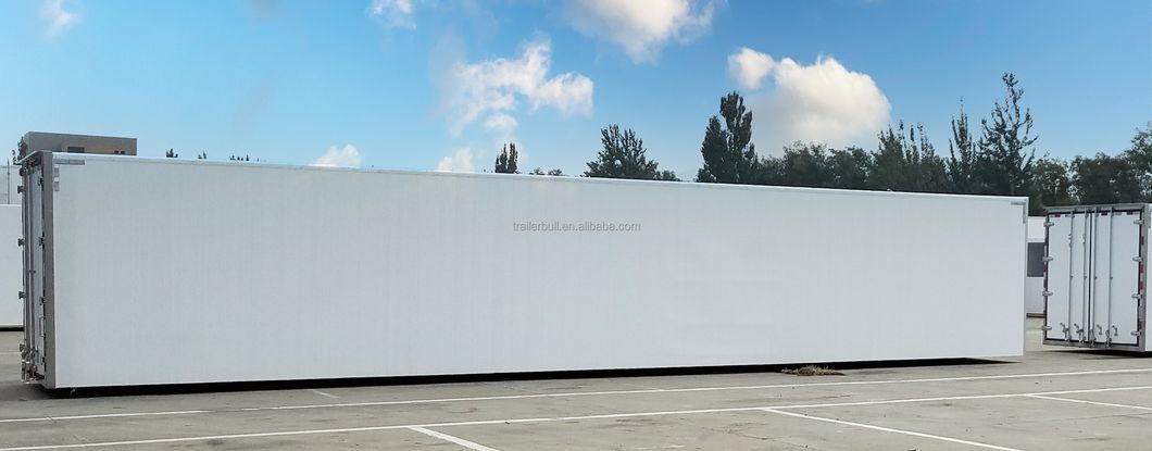 40FT 2 Axles Light Weight FRP Coatinginsulation Box Truck Semi Trailer for Dry Freight Temperature Control Cargos