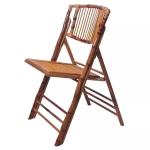 Modern Design Style Wood Rustic Bamboo Folding Outdoor Dining Chair for Event