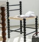 Traditional Woven Rope Seat and Solid Wood Dining Chair for Your Restaurant