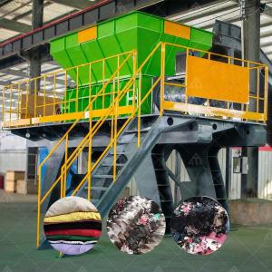 China Jeans Cloth Shredder Machine 380V 110V 220V Textile Shredding Machine factory