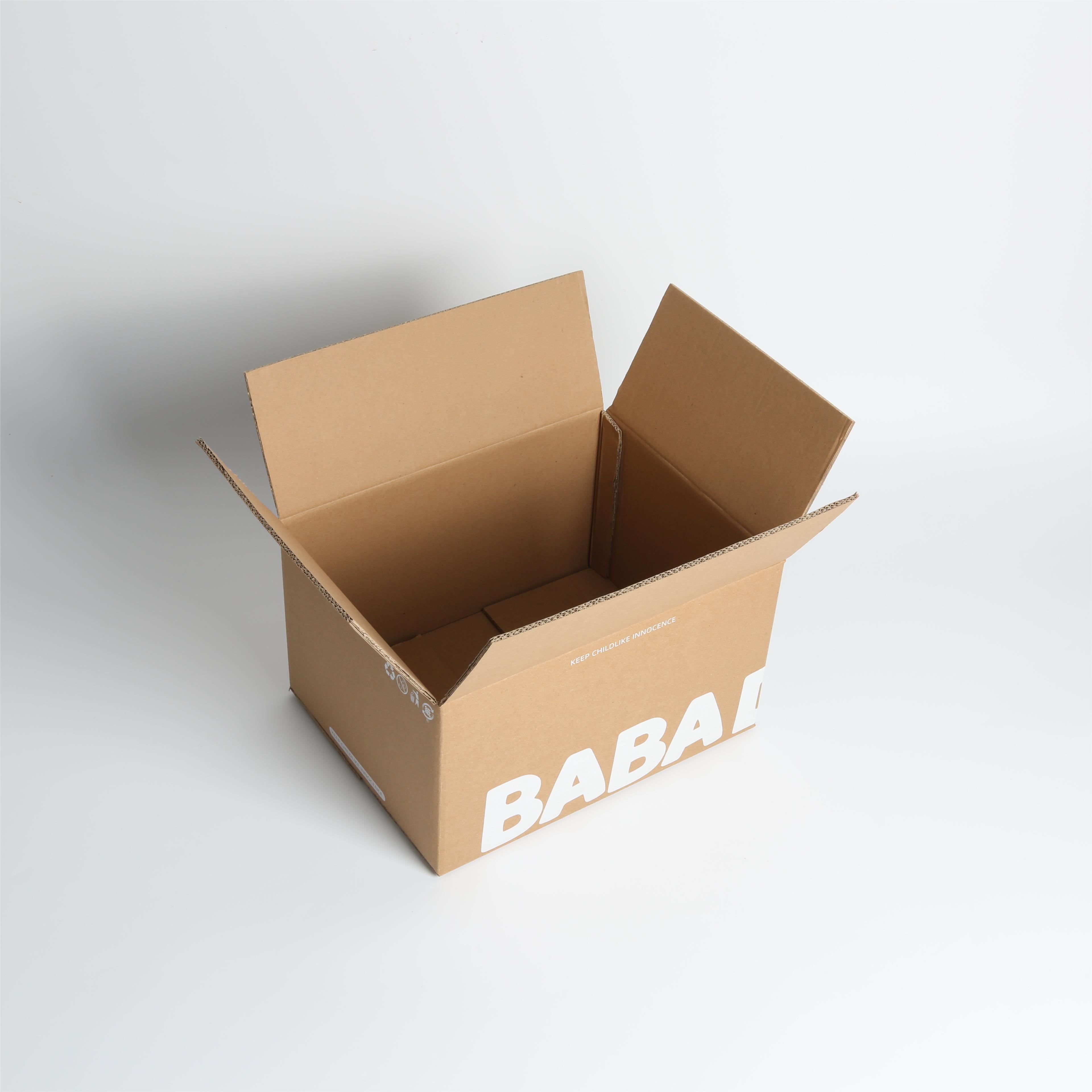 Customized Kraft Corrugated Box Carton for Product Display Customer's Logo Branding