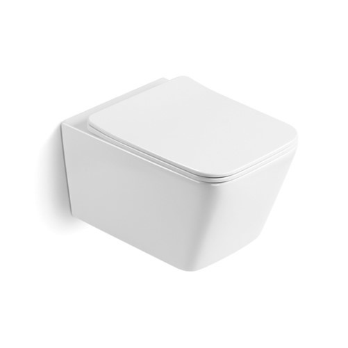 New Arrival Rimless Ceramic Wall Hung Toilet Black Toilet With Hidden Water Tank Toilet Seat