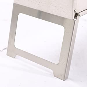 Outdoor Patio Camping BBQ Party Portable Stainless Steel Wood Burning Camp Stove with Chimney Pipes
