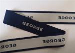 5 Cm Gray On Blue Elastic Webbing Straps Custom Logo For Underwear Waistband