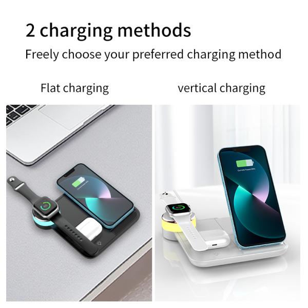 4 In 1 Wireless Charger Charging Station Fast Wireless Charger Stand