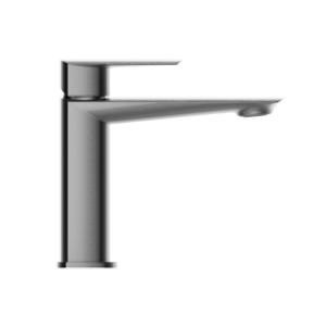 China Matte Black Waterfall Basin Mixer Tap Single Hole Bathroom Mixer factory