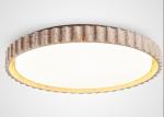 French round bedroom ceiling lamp yellow cave stone wabi-sabi style living room
