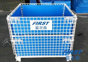 China Wire mesh container used in storing goods in warehouse factory
