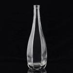750ml Cut Shape Unique Design Glass Spirits Bottle Manufactured by for Custom