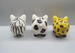 Personalized Ceramic Piggy Banks Animal Pattern Free Hand Painted Novelty Design