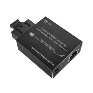 China SC DC15V Fiber Ethernet Media Converter 20km 3W 100/1000Base-Fx factory