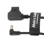 D Tap To 2.1 DC 12v 60CM Right Angle Cable For KiPRO LCD Monitors