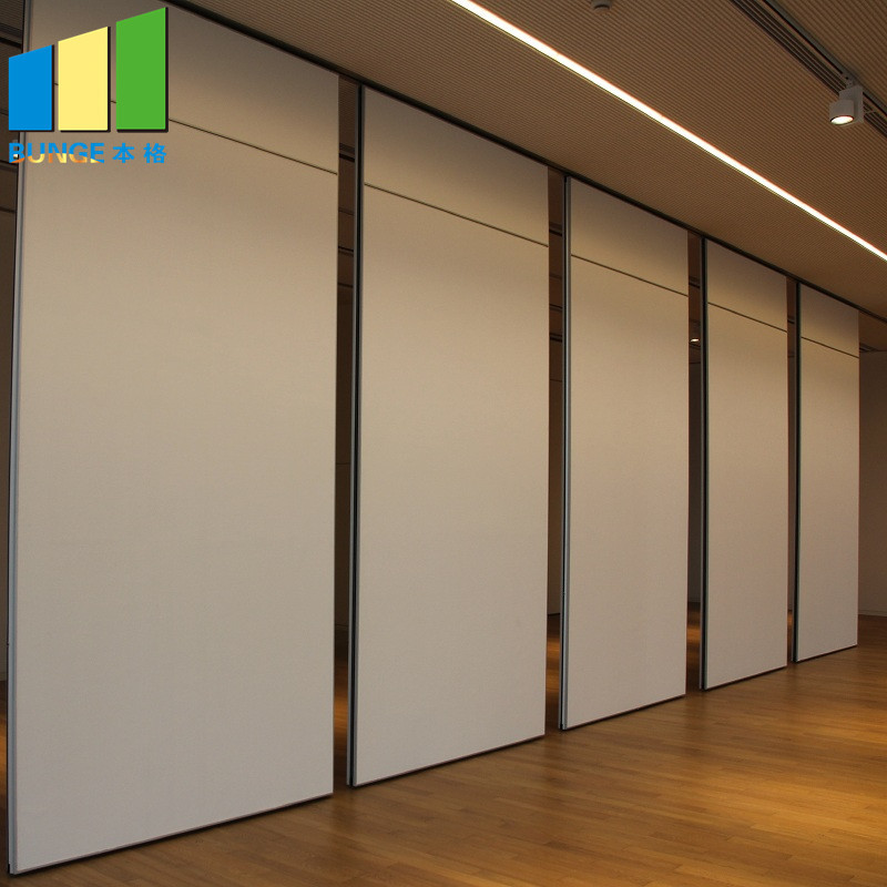 MDF Finish Sliding Wall Partitions For Auditorium Meeting Room Customized Size