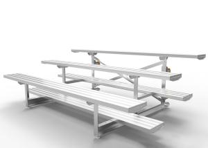 China Football Portable Outdoor Aluminum Bleachers Light Weight With Aluminum Seat Planks factory