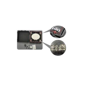 Waterproof IP68 Horizontal Fiber Optic Splice Closure with Lock Panel 24 Core