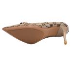 8666-9 Europe And The United States Sexy Pointed Shallow Mouth High Heels Net