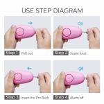Rechargeable Safety Alarm Keychain Safesound USB 130dB