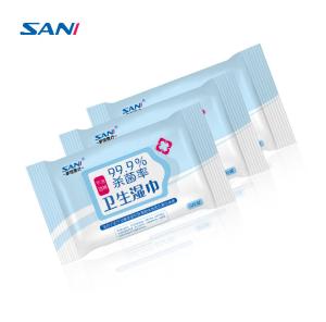 China 180x180mm Anti Bacteria Wet Wipe Non Woven Wet Tissue Paper factory