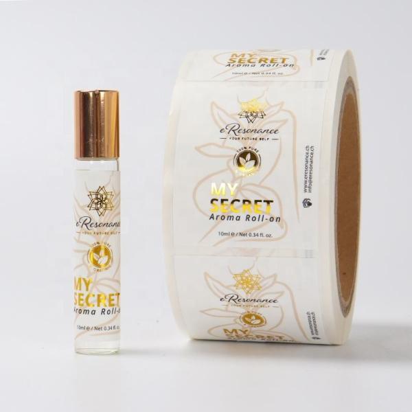 Perfume Adhesive Waterproof Sticker For Shampoo Bodywash Bottle