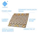 38v 48v 200W 385Nm Cob Diode Lamp 395Nm Led Uv Chip For Inkjet Printer