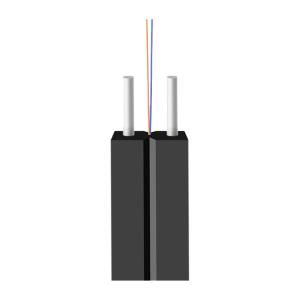 China Indoor FTTH Flat Drop Fiber Optic Cable Single Mode 1 2 4 Core G657A1 factory
