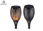 ABS PS Material Solar Powered Garden Lights , LED Flicker Flame Light Bulbs IP65