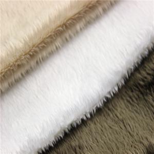 China 100% polyester super soft DTY/FDY velboa knitted minky toy plush fabric factory