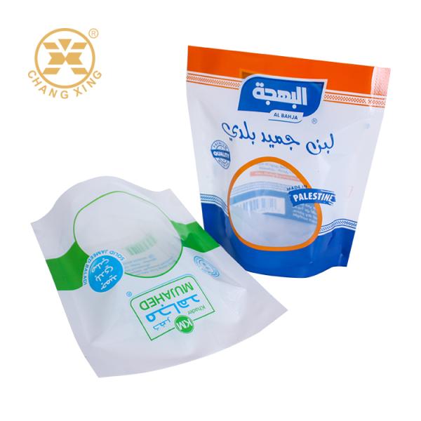 OEM Custom Logo Design Printed Plastic Stand up Pouch with Clear Window Rice