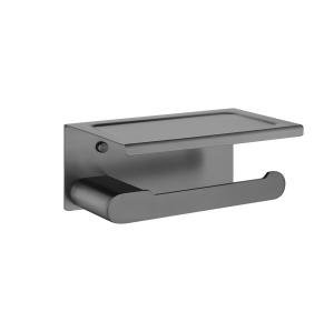 China Brushed Nickel Bathroom Hardware Sets , 16'' Toilet Paper Holder Rack factory
