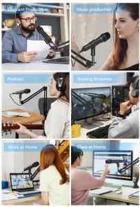 China 176g Handheld Studio Condenser Microphone With Sound Card factory