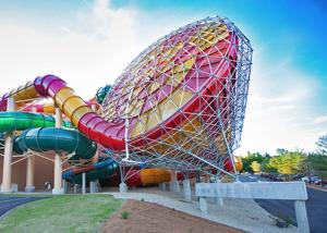 China Beautiful Great Wolf Lodge Water Slides Tornado Twist Water Slide / Large Water Slide factory