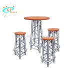 Modern aluminum high chair bar stool furniture table and chair for club