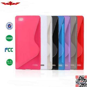 China Wholesale Newest Durable Soft Matte TPU Cover Case For Huawei Ascend P7 High Quality factory