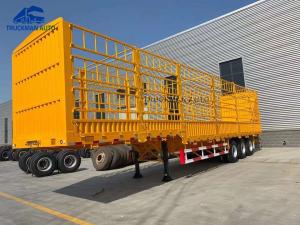 China 70000kg BPW Brand Cargo Semi Trailer 3 Axle Side Wall factory