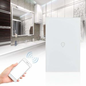 China Glomarket Us Standard Wifi Heater Touch Wall Switch Home With Neutral APP Remote Control Metal Frame Switch on sale