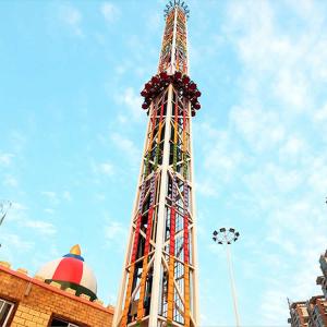 China 150KW 55m Free Fall Tower , Free Fall Amusement Ride OEM Service factory