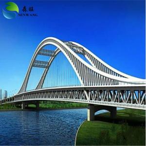 China Customized Steel Structure Bridge Wide Span Metal Pedestrian Bridge For Pile Foundation factory