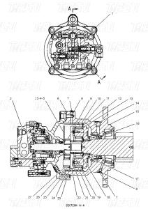 China E307C Hydraulic Excavator Swing Drive Motor For Demanding Applications factory