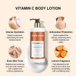 Vitamin C Whitening Body Lotion Ferulic Acid Brighten Body Cream Moisturize And