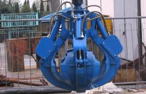 China Electric Hydraulic Orange Peel Grab For Domestic Garbage Handling factory