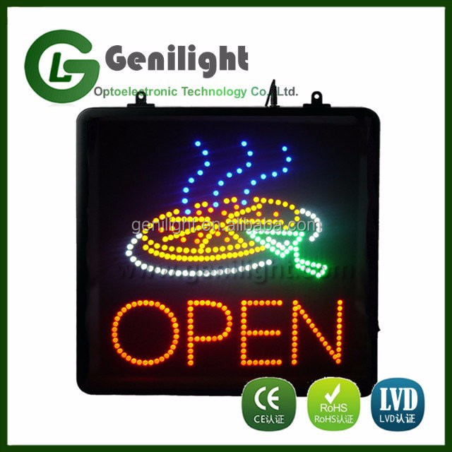 12V Indoor LED Pizza Sign Board for Restaurant Advertising Working Lifetime 50000 Hours