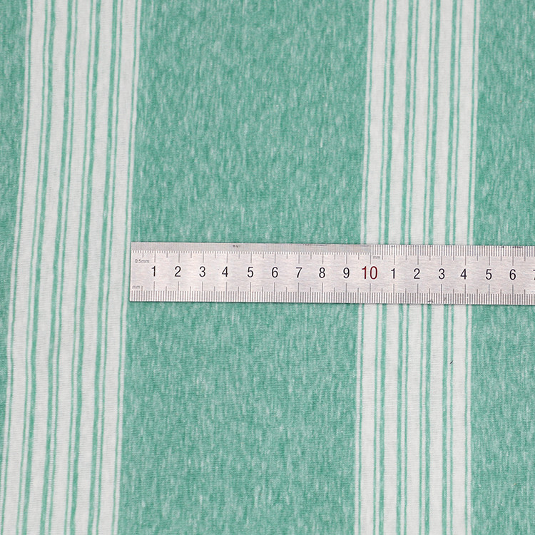 Soft High Quality And Cozy Cotton ​Striped Material Fabric For T-Shirt