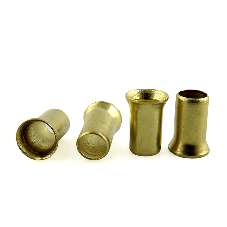 Connection Function Custom Brass Flat Head Semi Tubular Rivet for Handbags Leather