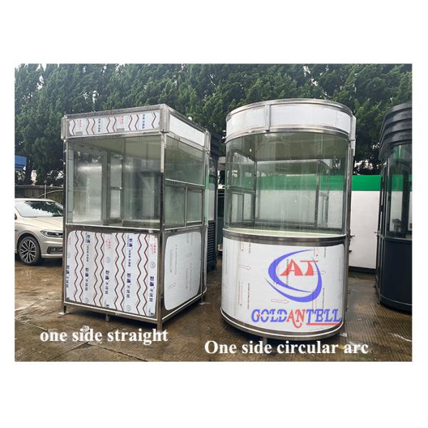 20 Years Use Time Stainless Steel Parking Booth Customized Size Heat Insulation Enviroment Friendly