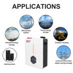 Brand new EU stock for 5KWH 10KWH lfiepo4 battery powerwall with built-in
