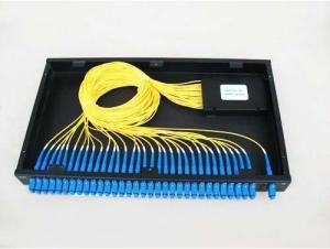 China 1260 - 1650 PLC FBT Coupler For Telecom Network / CATV System Black Color factory