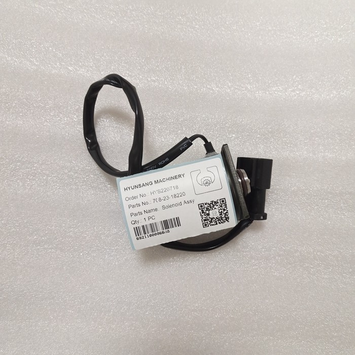 Excavator Spare Parts Solenoid Assy 708-23-18220 7082318220 For PC100 PC120 PC150