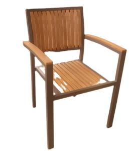 China Outdoor garden resort hotel teak furniture armrest Teak Garden Chairs solid wooden teak lawn chair---YS5701 factory